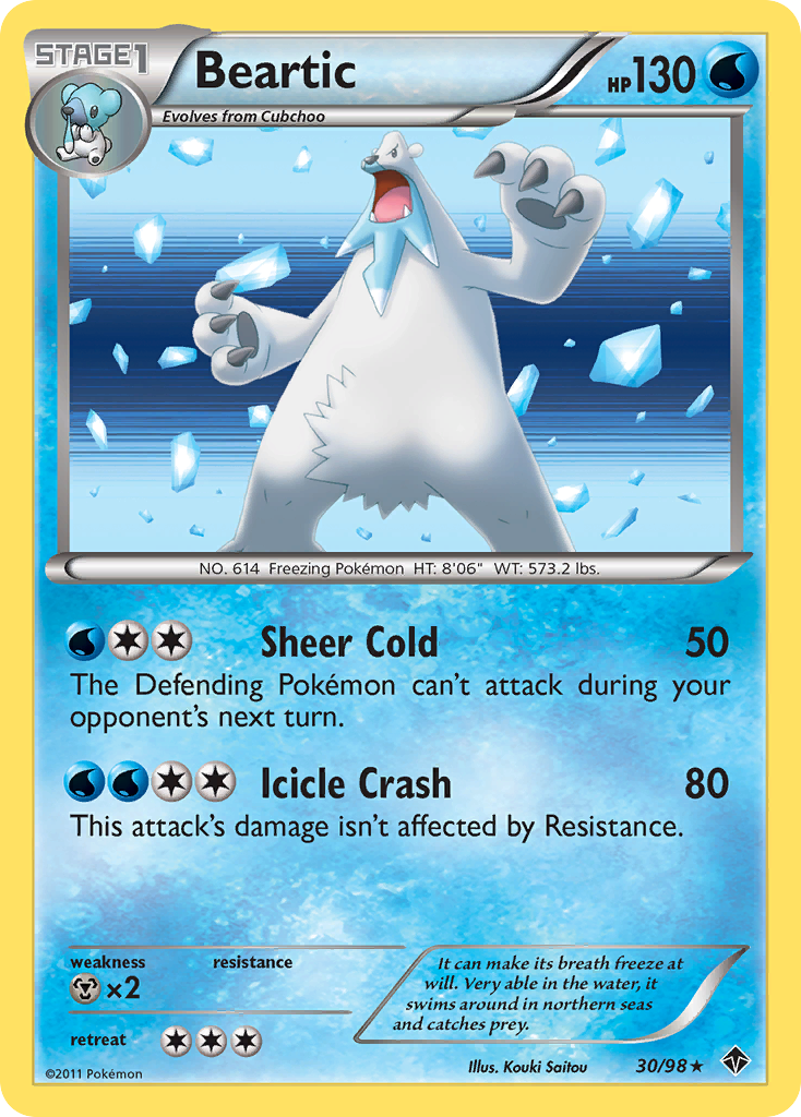 Beartic — illustrated card
