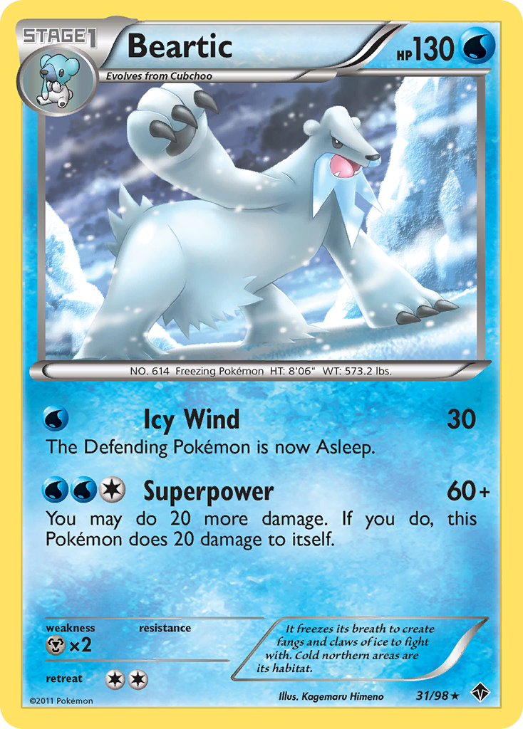 Beartic — illustrated card