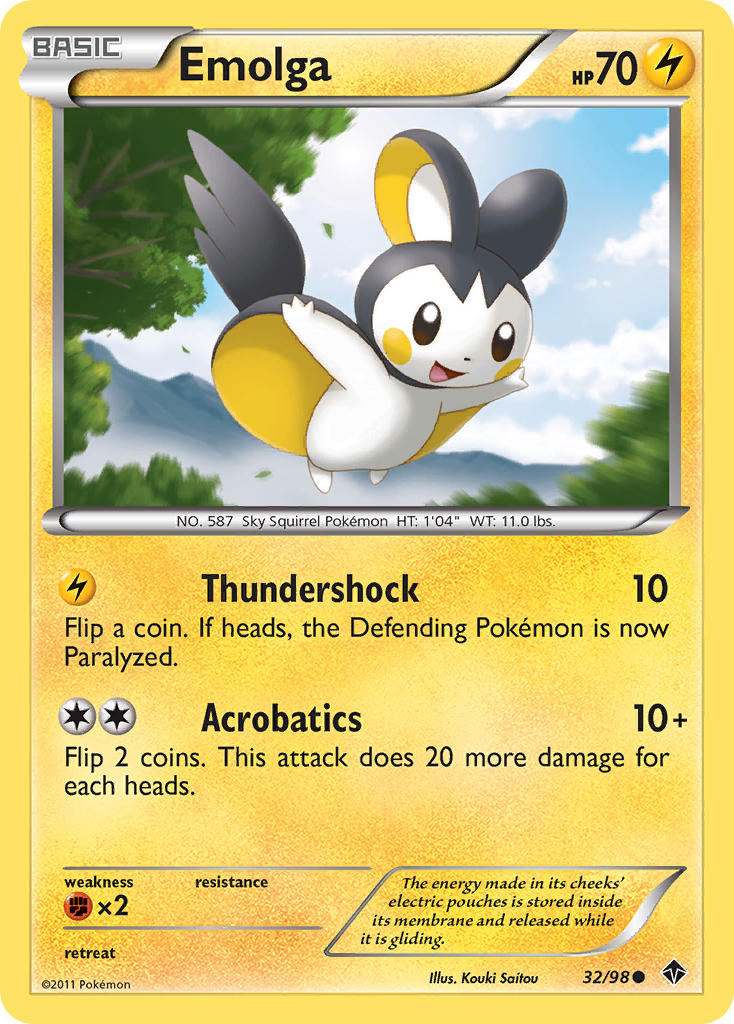 Emolga — illustrated card