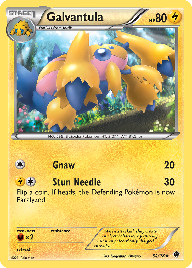 Galvantula — illustrated card