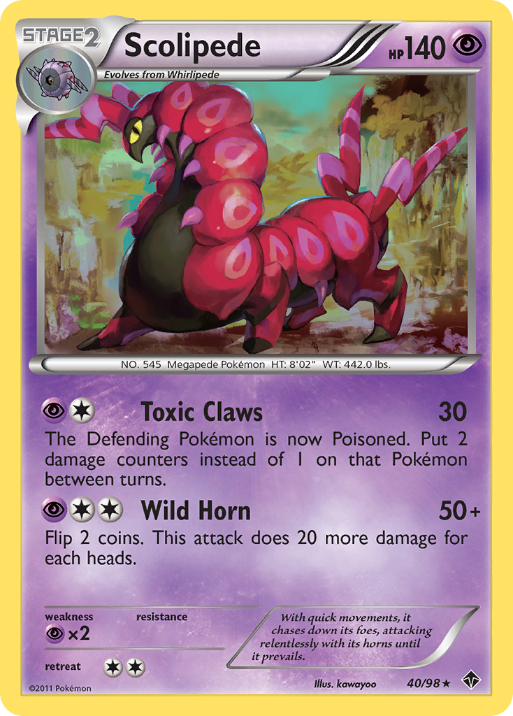 Scolipede — illustrated card