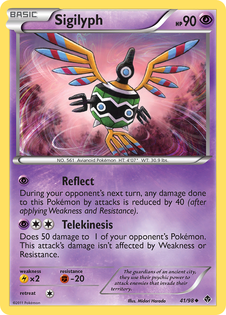 Sigilyph — illustrated card