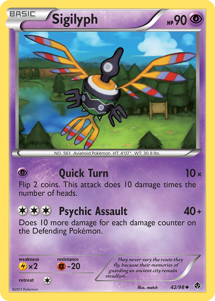 Sigilyph — illustrated card