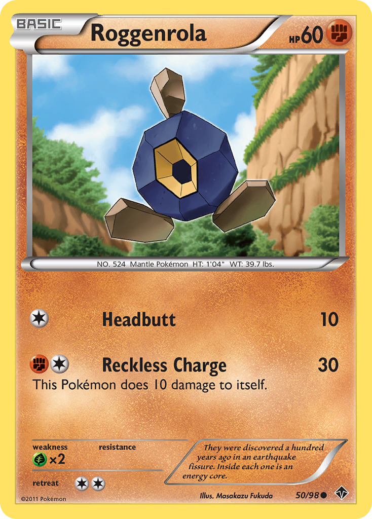 Roggenrola — illustrated card
