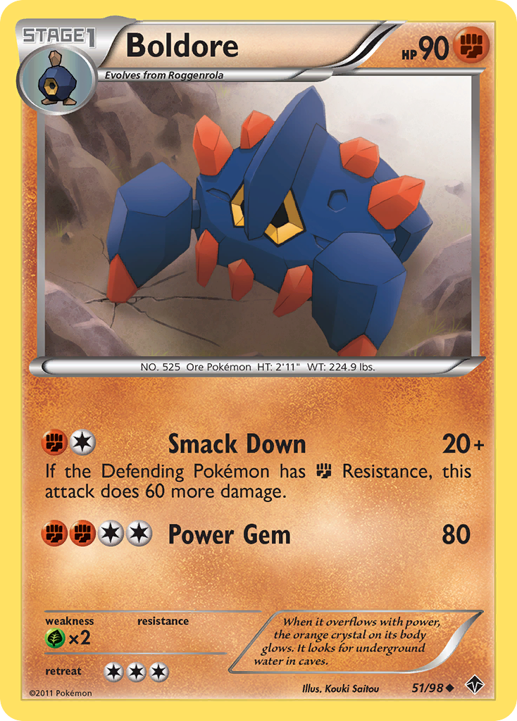 Boldore — illustrated card