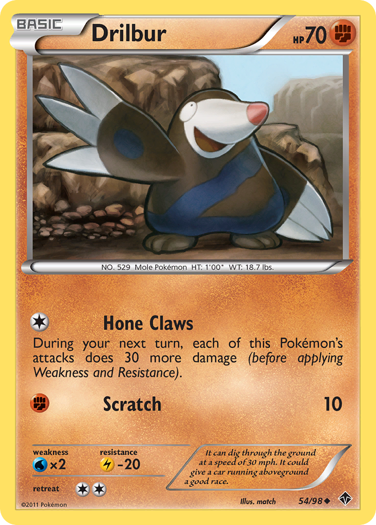 Drilbur — illustrated card