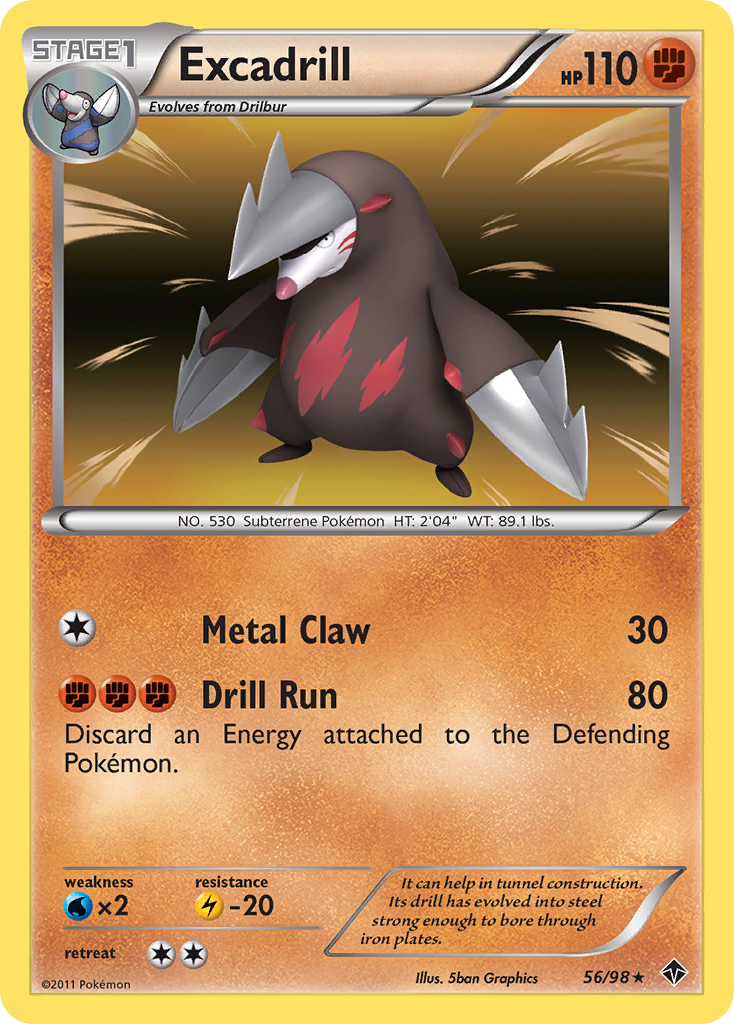 Excadrill — illustrated card
