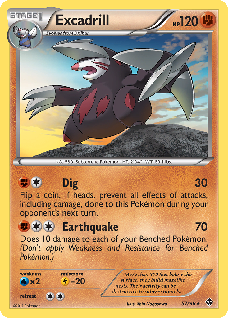 Excadrill — illustrated card