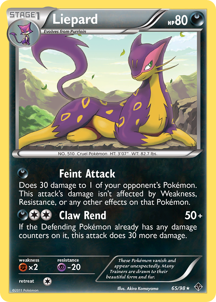 Liepard — illustrated card