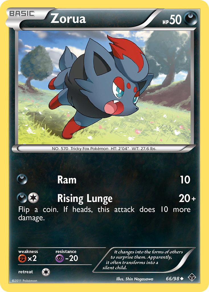 Zorua — illustrated card