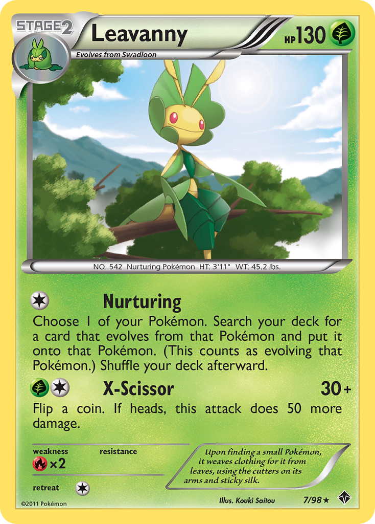 Leavanny — illustrated card