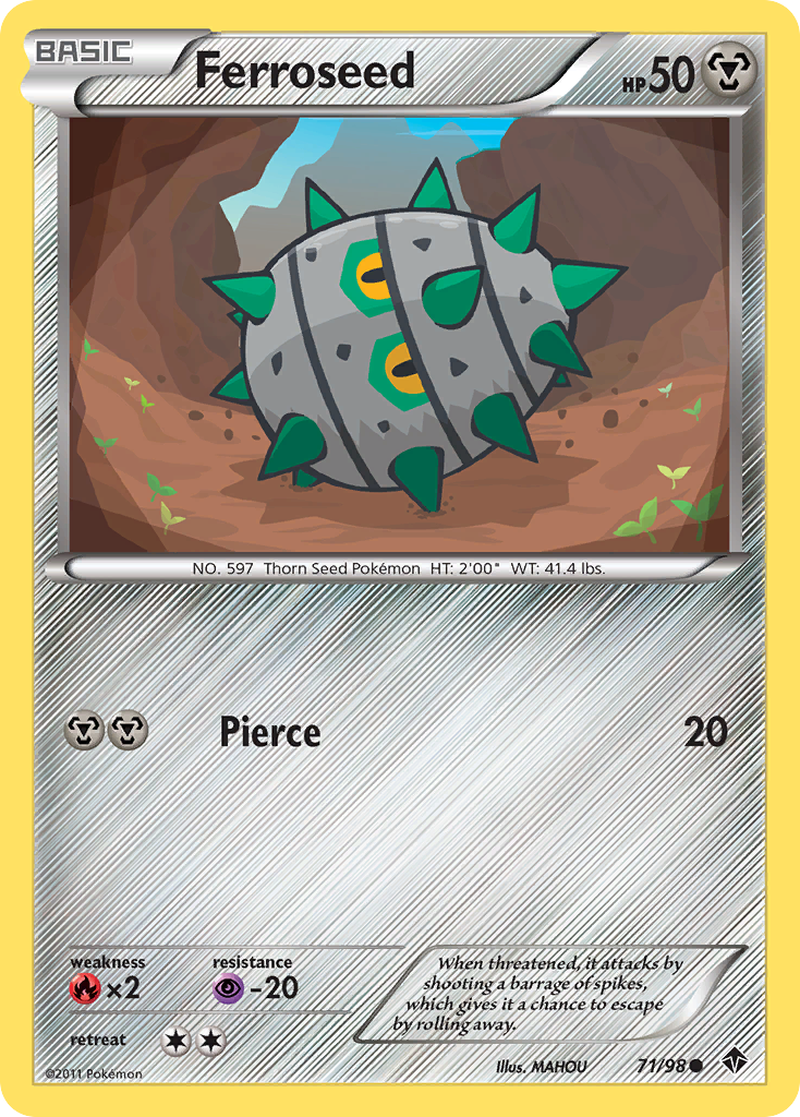 Ferroseed — illustrated card