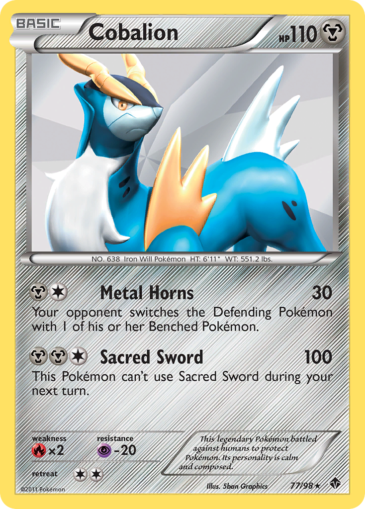 Cobalion — illustrated card