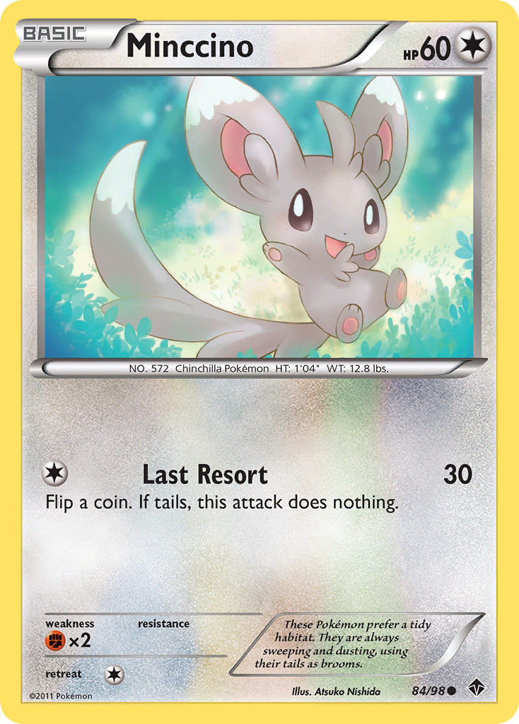 Minccino — illustrated card