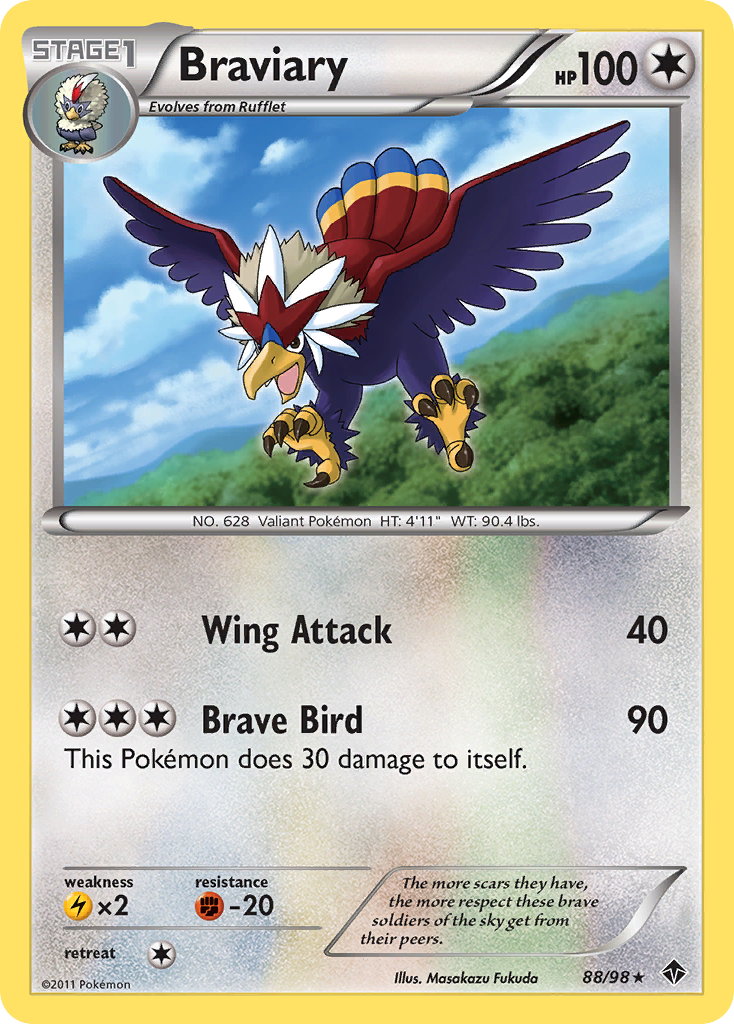 Braviary — illustrated card