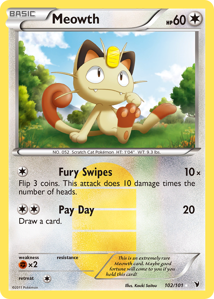 Meowth — illustrated card