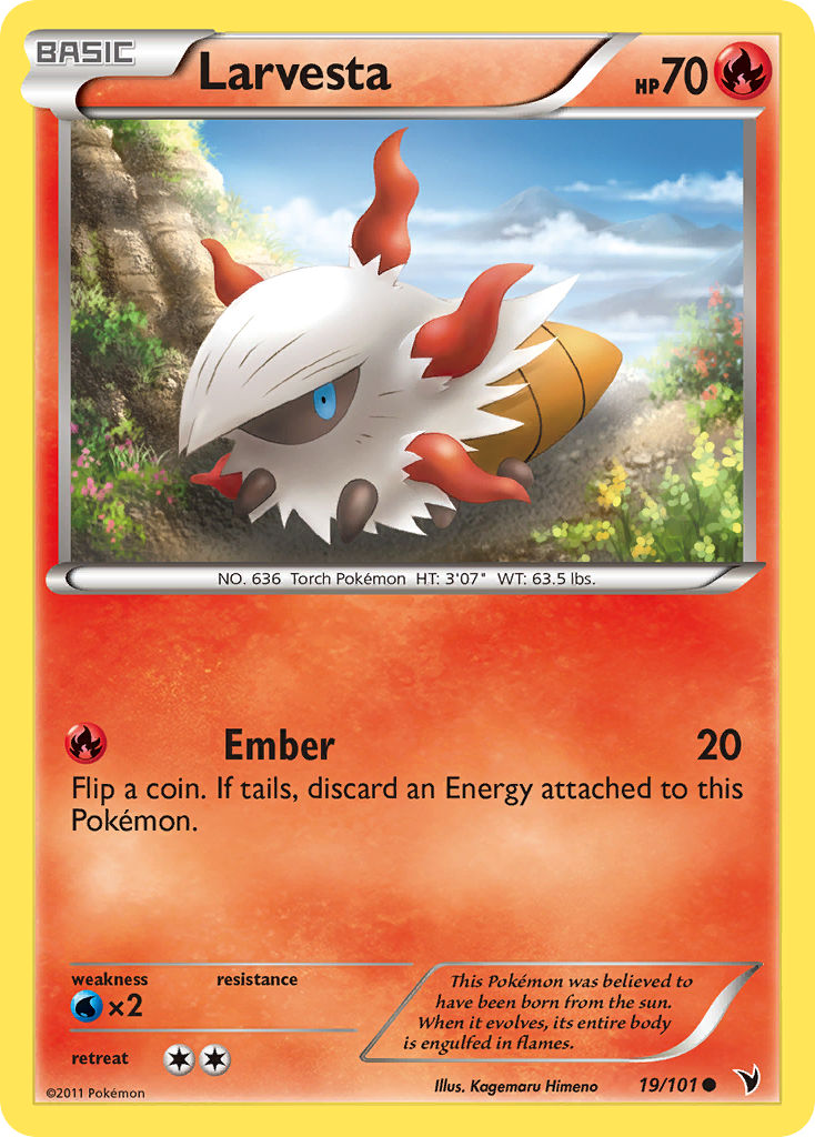 Larvesta — illustrated card
