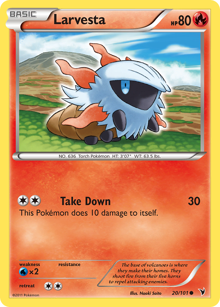Larvesta — illustrated card