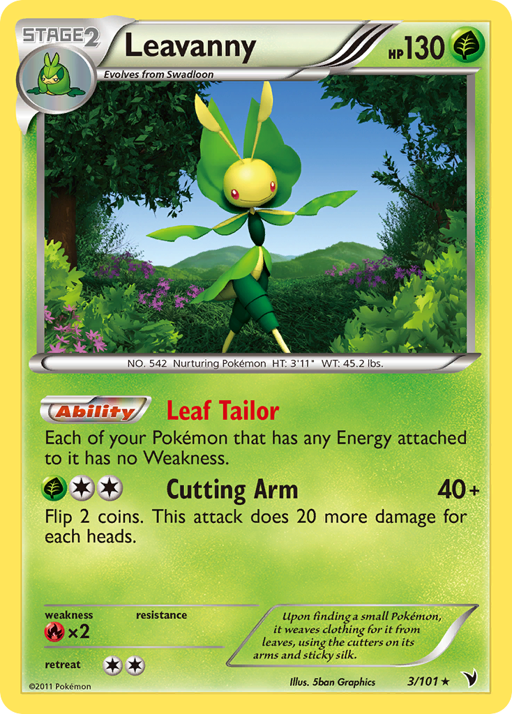 Leavanny — illustrated card