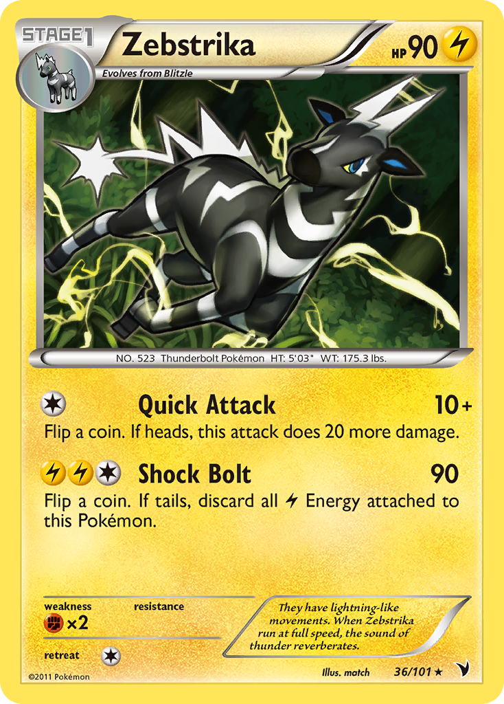 Zebstrika — illustrated card