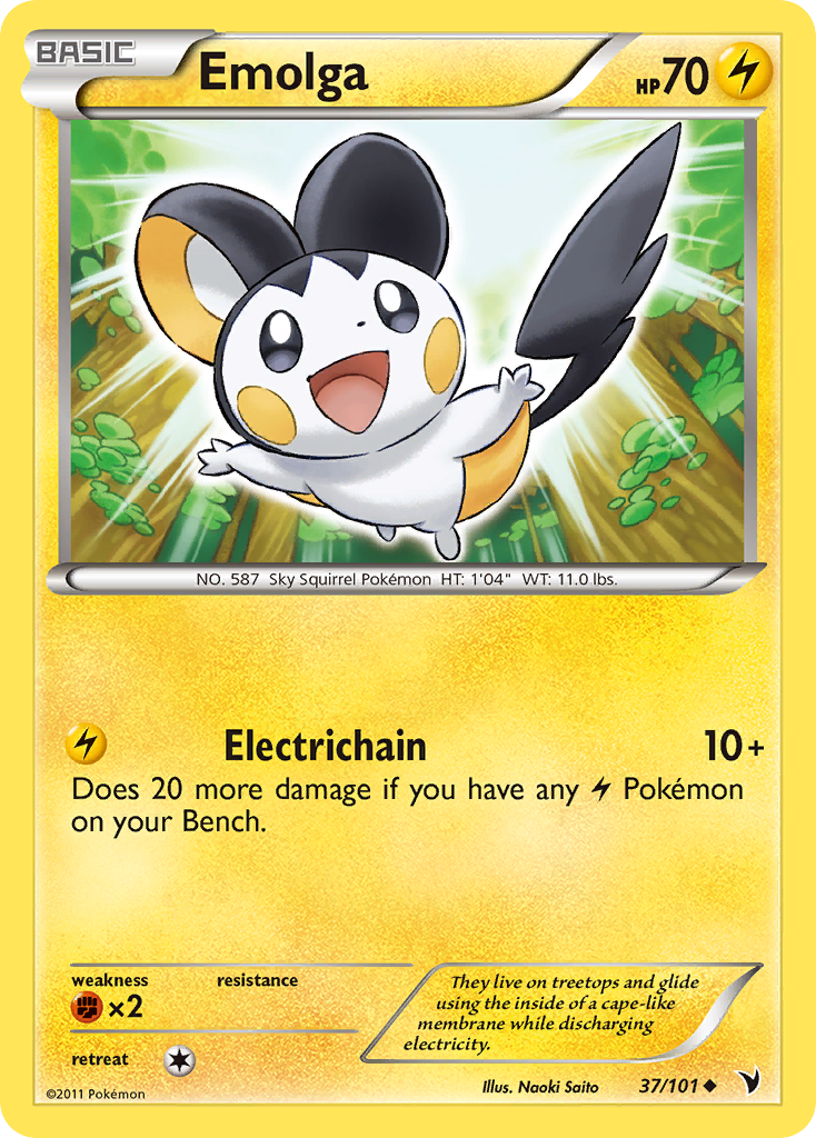Emolga — illustrated card