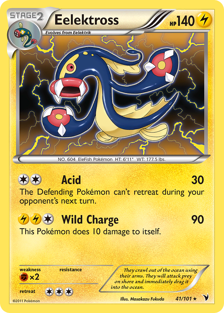 Eelektross — illustrated card