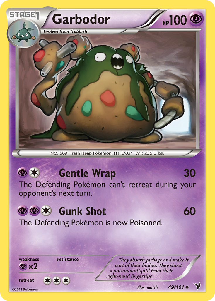 Garbodor — illustrated card
