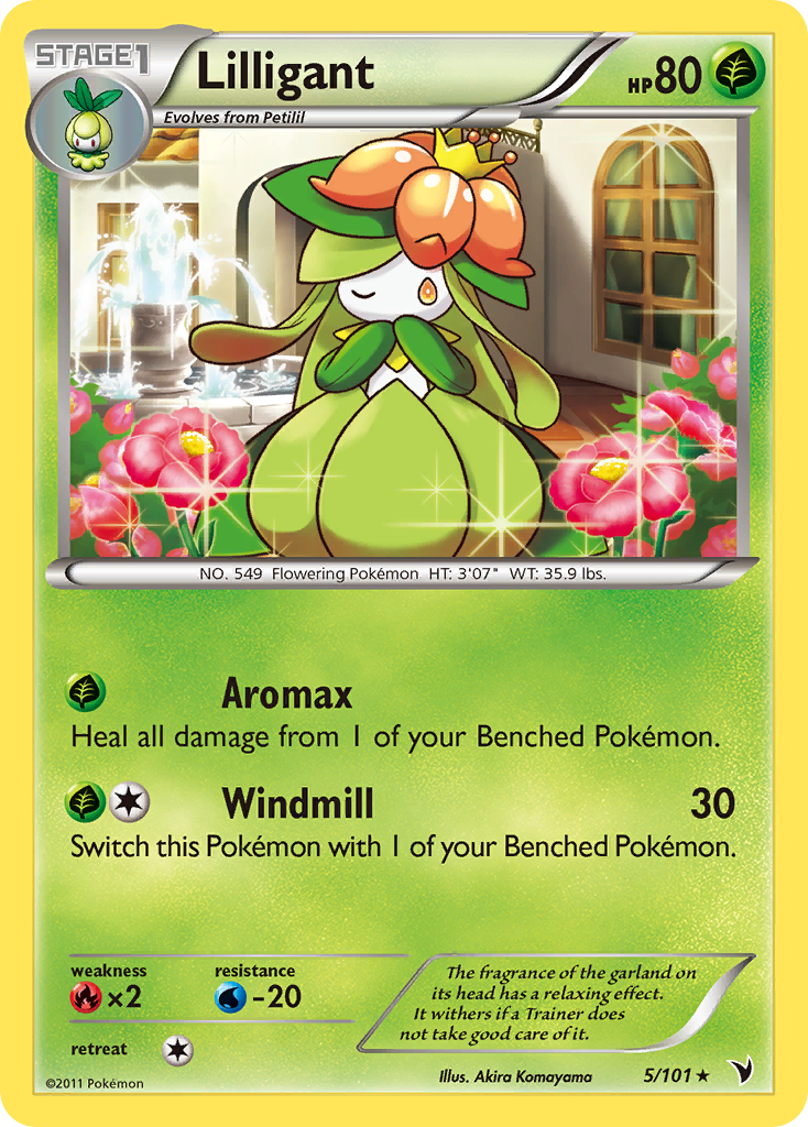 Lilligant — illustrated card