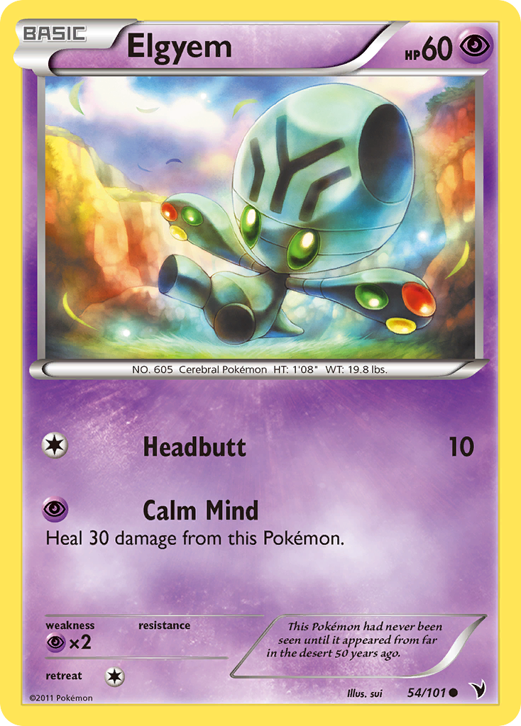Elgyem — illustrated card