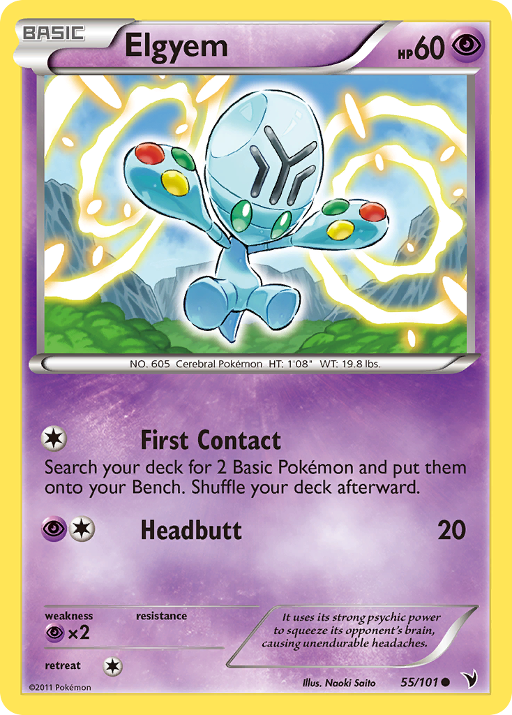 Elgyem — illustrated card