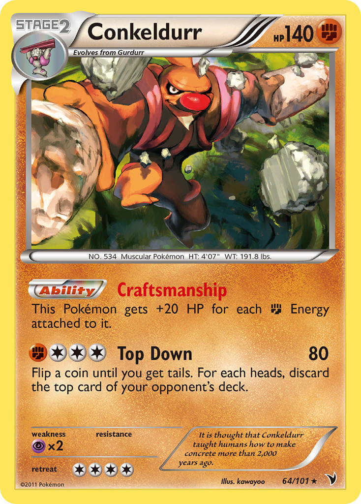 Conkeldurr — illustrated card