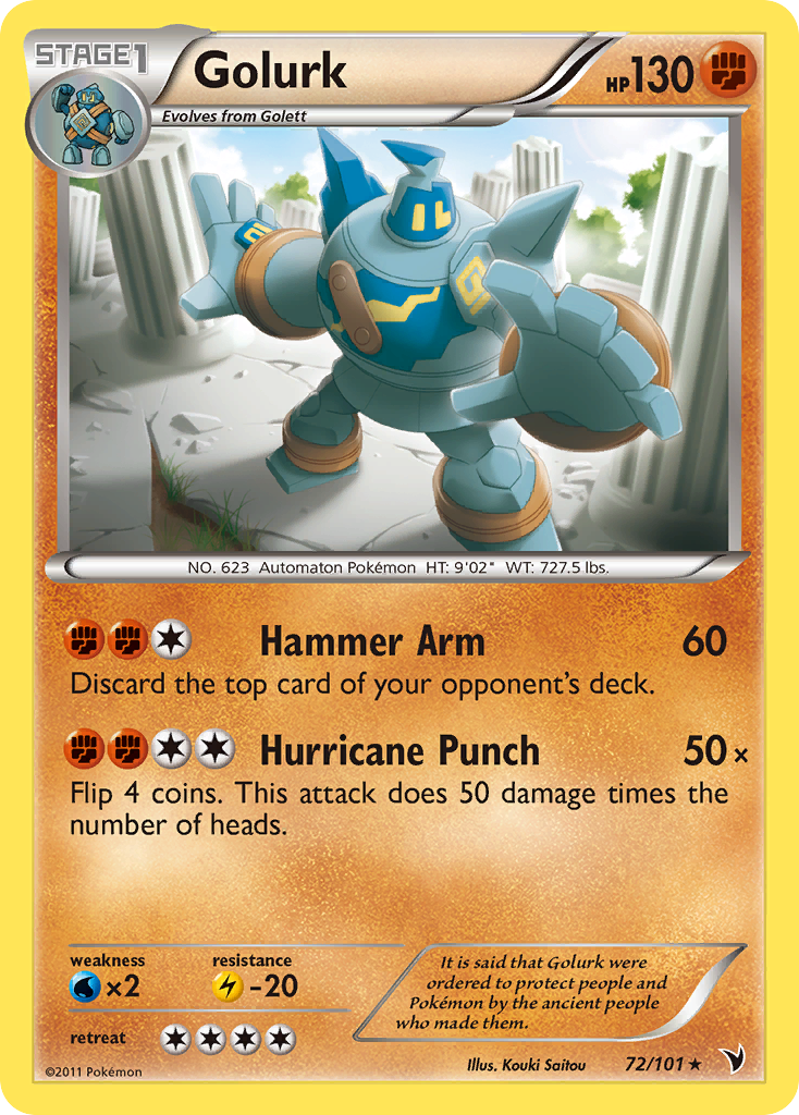 Golurk — illustrated card