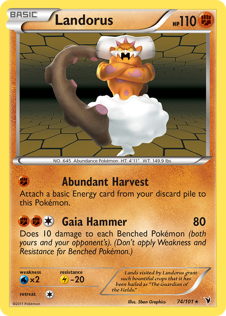 Landorus — illustrated card