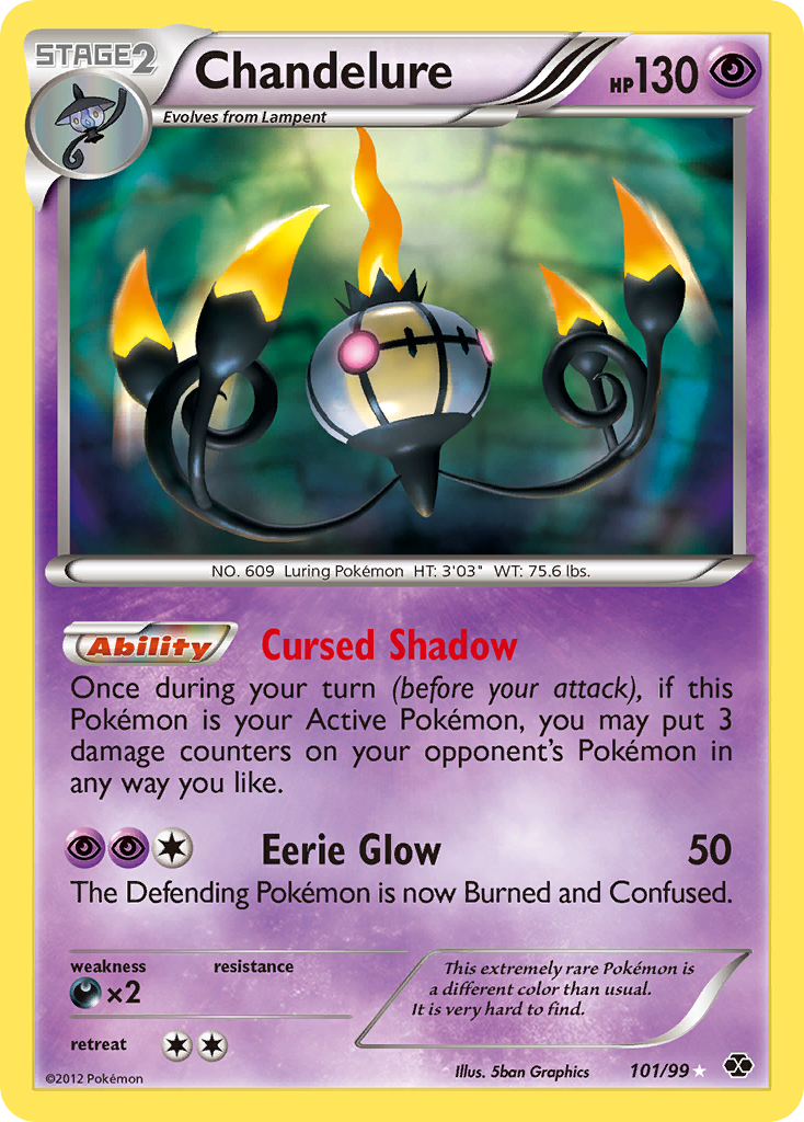 Chandelure — illustrated card