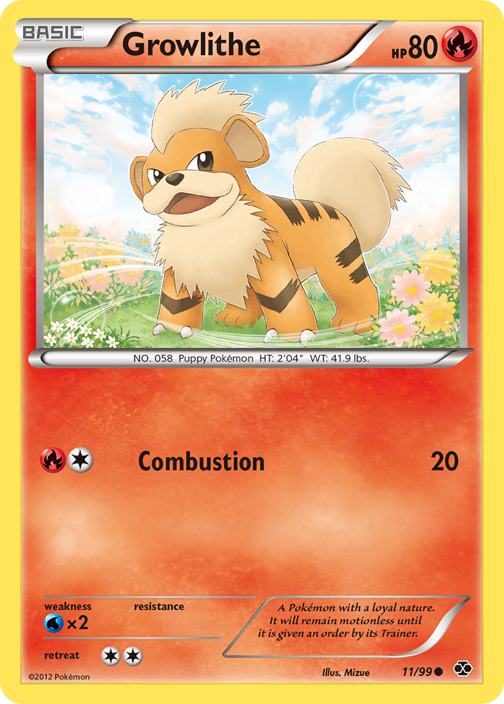 Growlithe — illustrated card