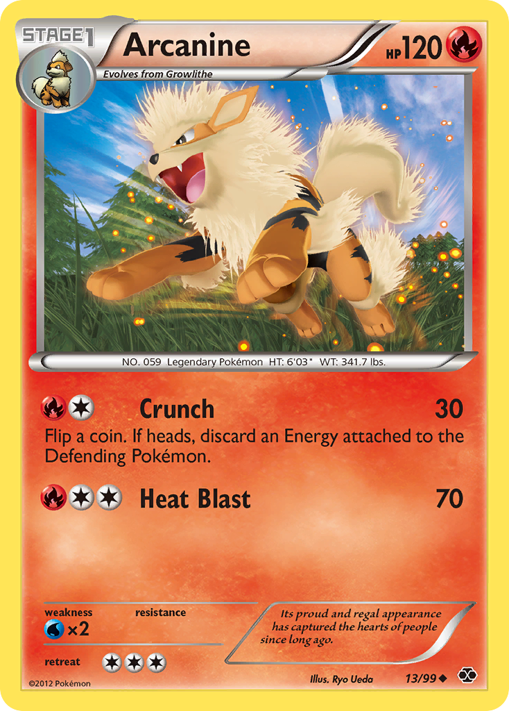 Arcanine — illustrated card