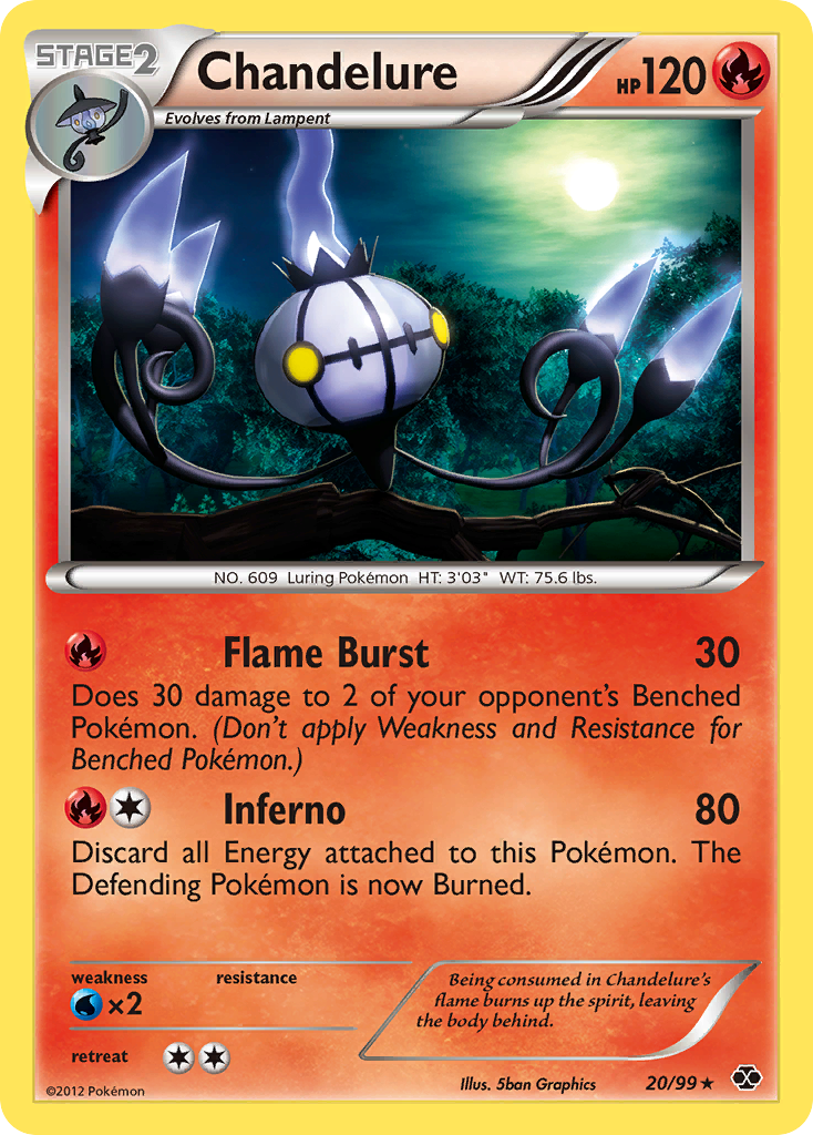 Chandelure — illustrated card