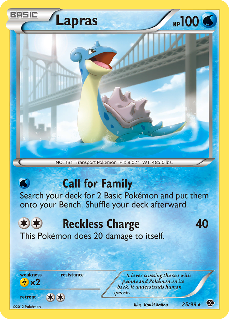 Lapras — illustrated card