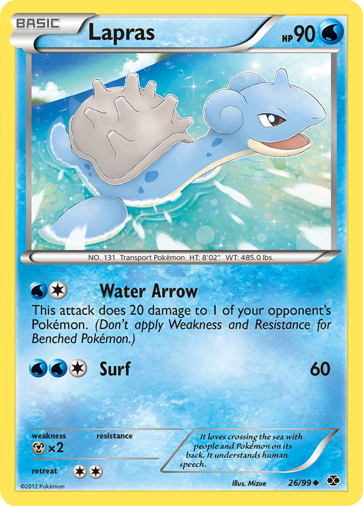 Lapras — illustrated card