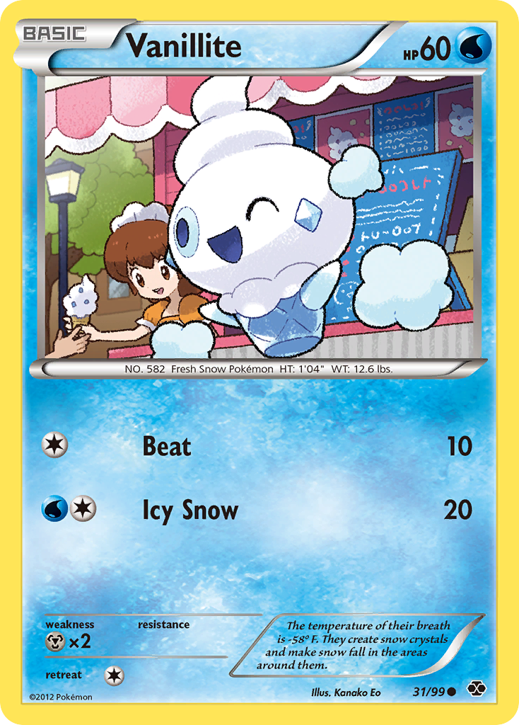 Vanillite — illustrated card