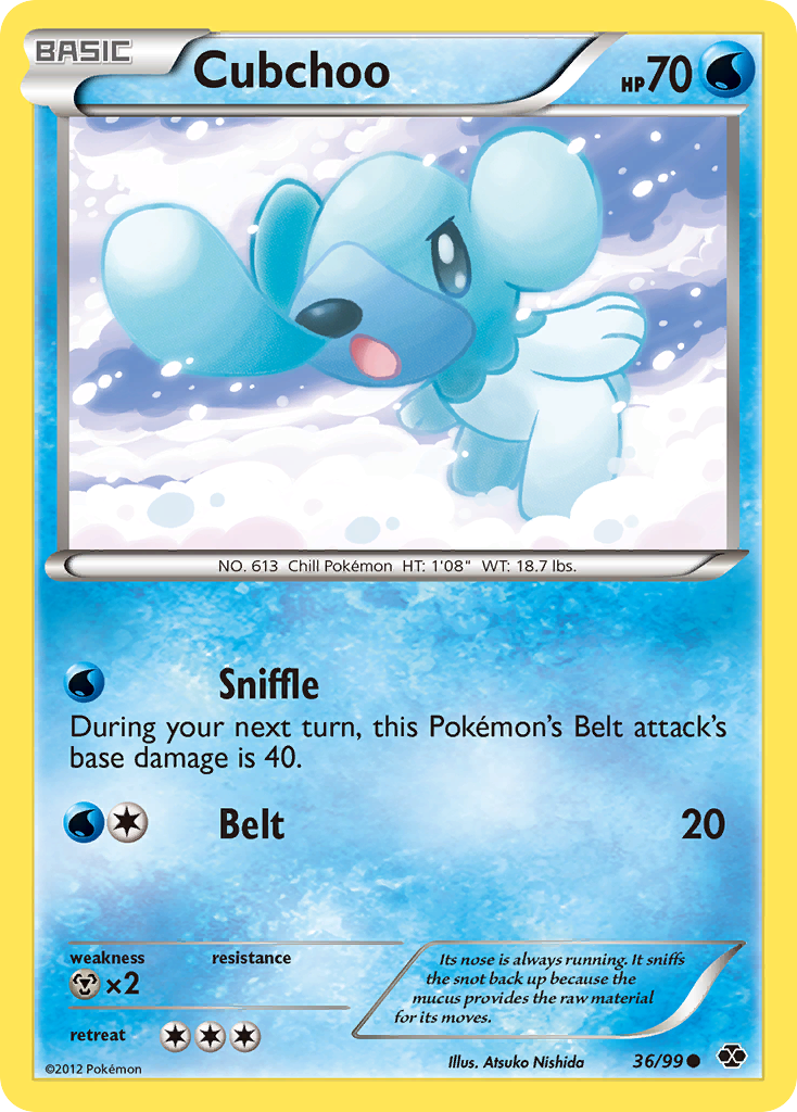 Cubchoo — illustrated card
