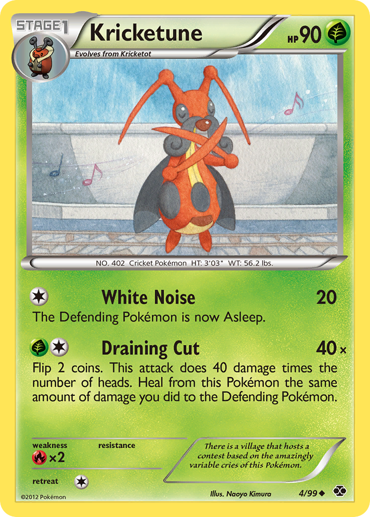Kricketune — illustrated card