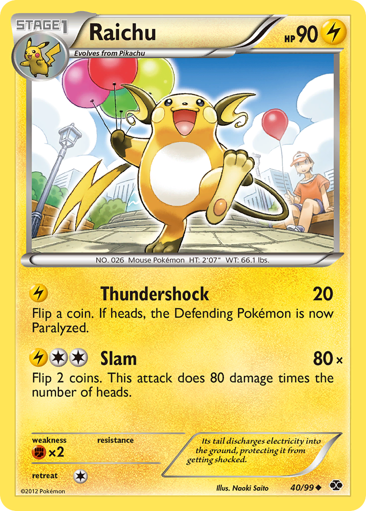 Raichu — illustrated card