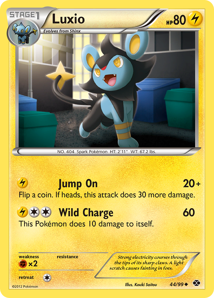 Luxio — illustrated card