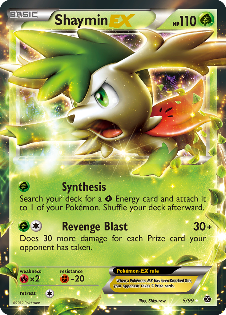 Shaymin-EX — illustrated card