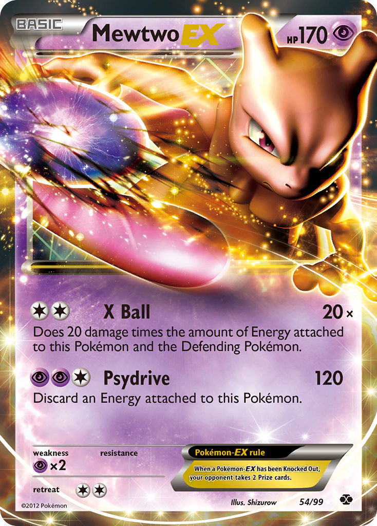 Mewtwo-EX — illustrated card