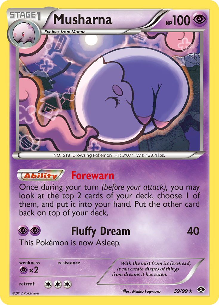 Musharna — illustrated card
