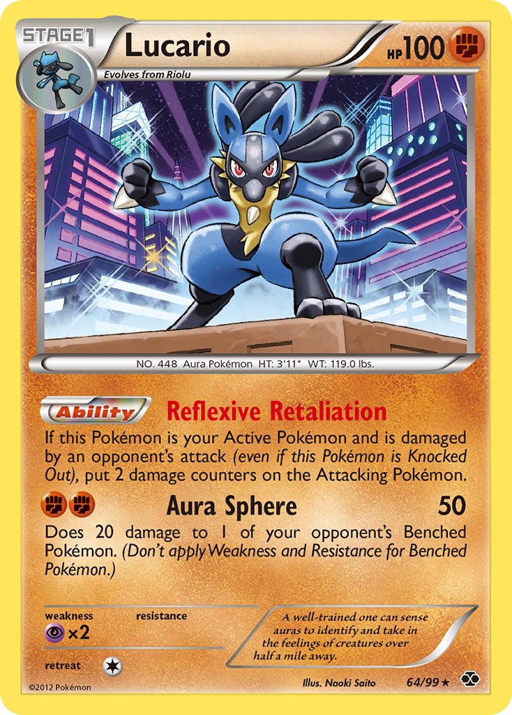 Lucario — illustrated card