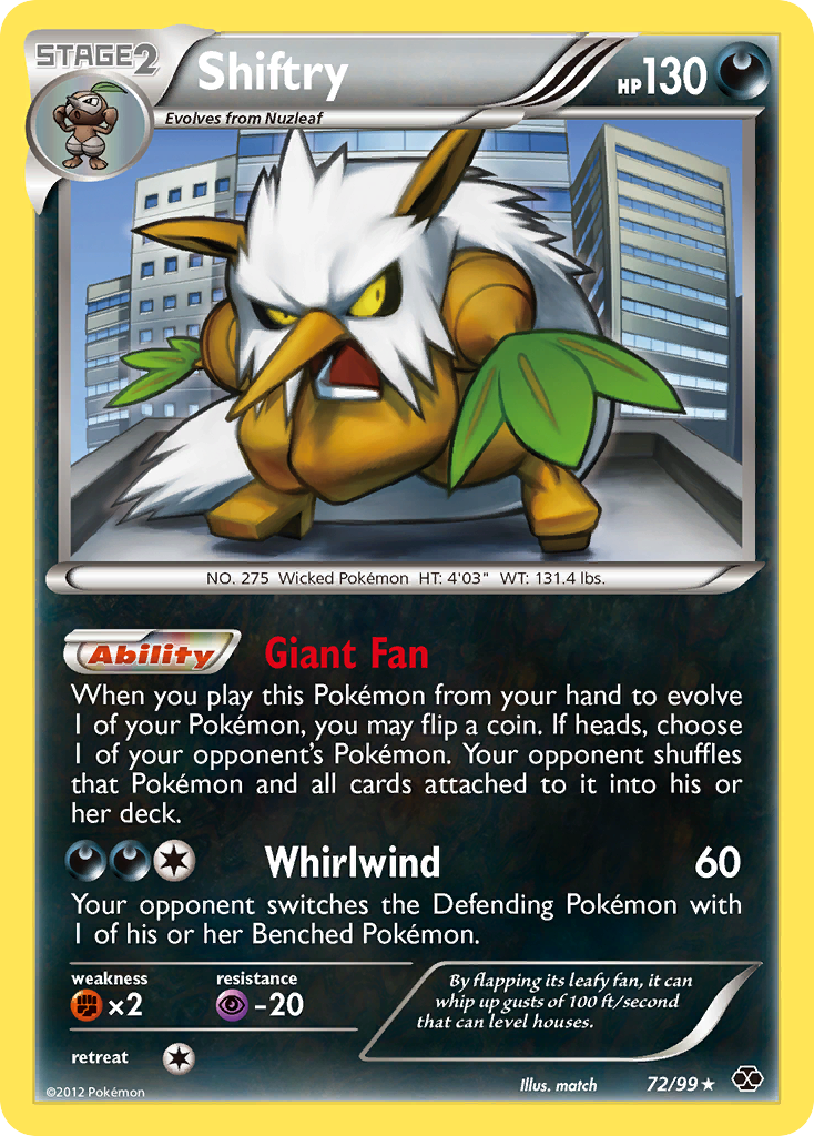 Shiftry — illustrated card