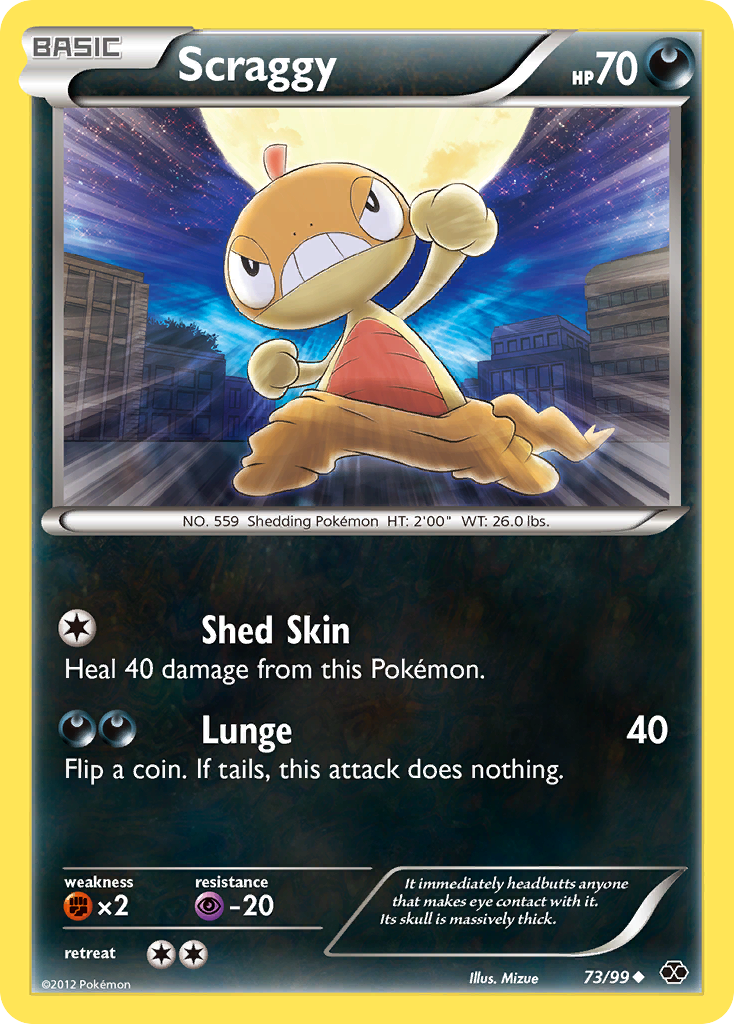 Scraggy — illustrated card